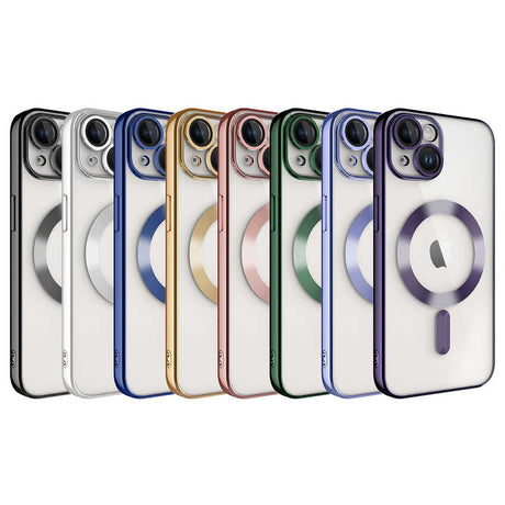 Apple iPhone 14 Kılıf Kamera Korumalı M-safe Wireless Şarj Özellikli Zore Demre Kapak