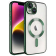 Apple iPhone 14 Kılıf Kamera Korumalı M-safe Wireless Şarj Özellikli Zore Demre Kapak