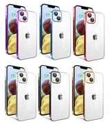 Apple iPhone 14 Kılıf Kamera Korumalı Renkli Çerçeveli Zore Garaj Kapak