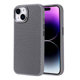 Apple iPhone 14 Kılıf M-safe Şarj Özellikli Karbon Fiber Görünümlü Zore Troy Kapak