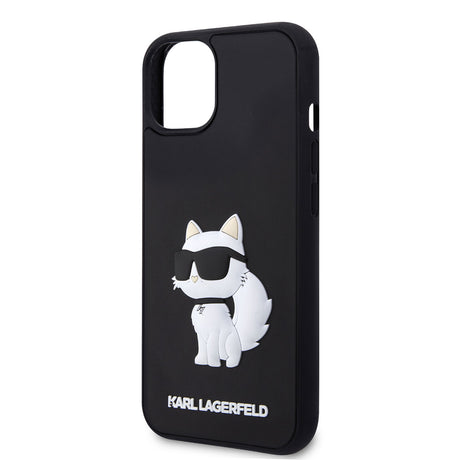 Apple iPhone 14 Kılıf Karl Lagerfeld 3D Rubber Choupette Dizayn Kapak