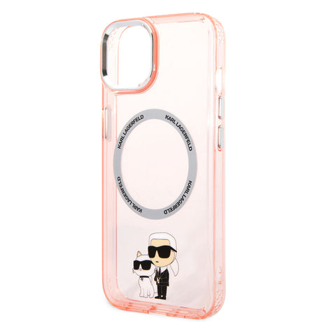 Apple iPhone 14 Kılıf Karl Lagerfeld M-safe Şarj Özellikli K&C Dizayn Kapak