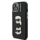 Apple iPhone 14 Kılıf Karl Lagerfeld Orjinal Lisanslı K&C Heads Pin Kapak