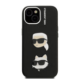 Apple iPhone 14 Kılıf Karl Lagerfeld Orjinal Lisanslı K&C Heads Pin Kapak