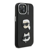 Apple iPhone 14 Kılıf Karl Lagerfeld Orjinal Lisanslı K&C Heads Pin Kapak