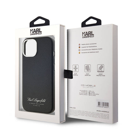 Apple iPhone 14 Kılıf Karl Lagerfeld Orjinal Lisanslı KL Yazılı Hotel Kapak