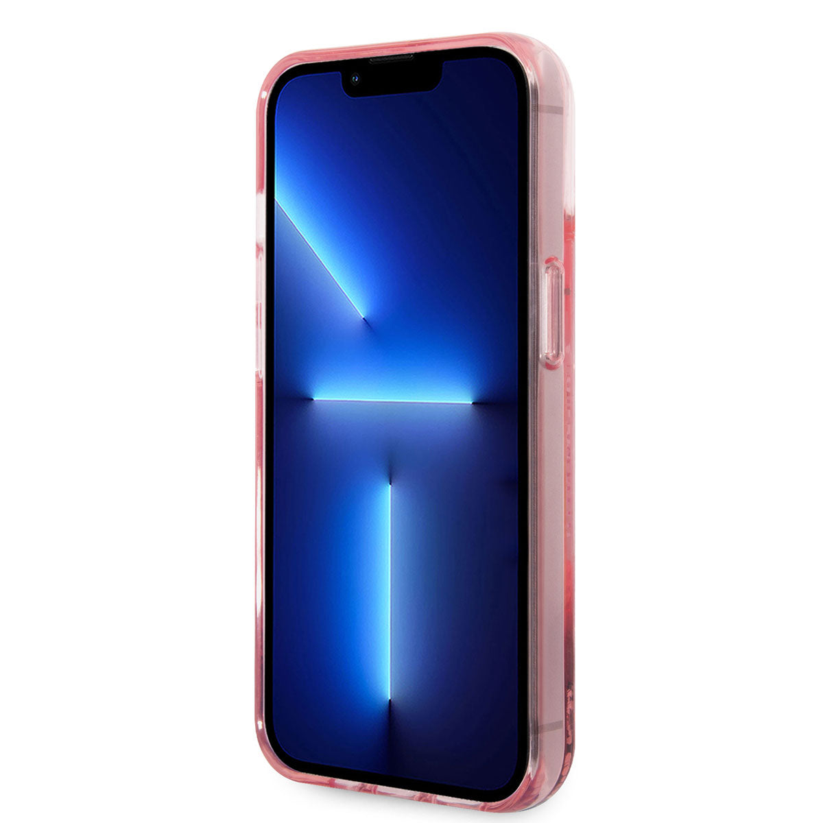 Apple iPhone 14 Kılıf Karl Lagerfeld Sıvılı Simli Karl Head Dizayn Kapak
