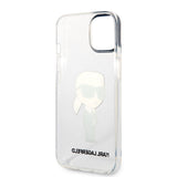 Apple iPhone 14 Kılıf Karl Lagerfeld Transparan İkonik Karl Dizayn Kapak
