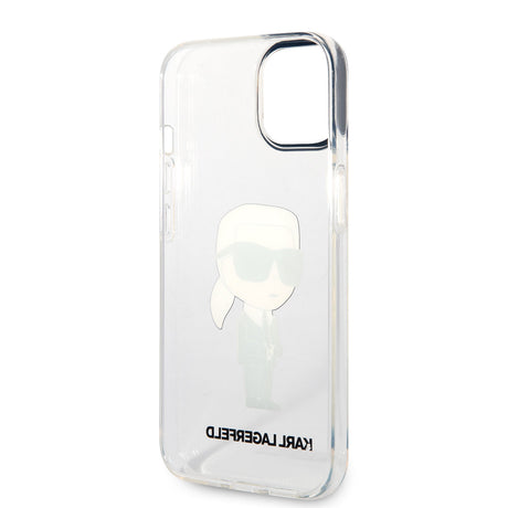 Apple iPhone 14 Kılıf Karl Lagerfeld Transparan İkonik Karl Dizayn Kapak