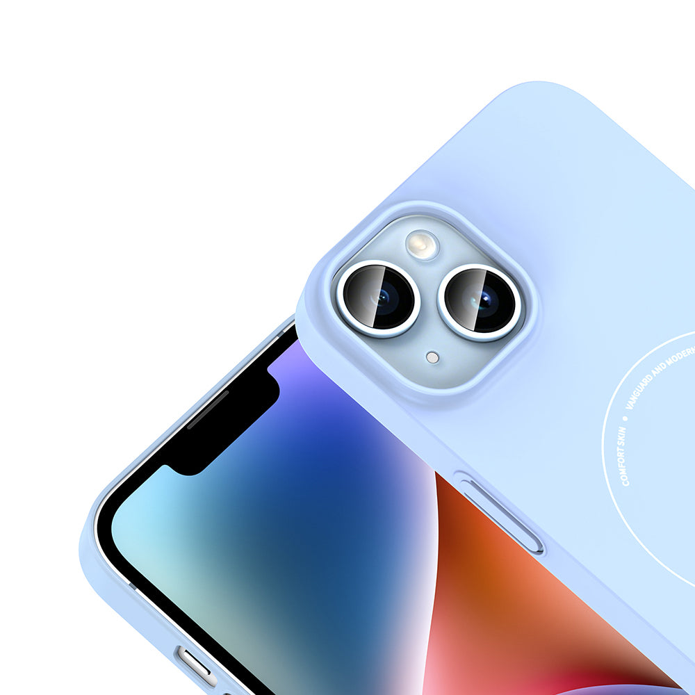 Apple iPhone 14 Kılıf M-Safe Şarj Özellikli Kamera Korumalı Zore Elio Sert PC Kapak