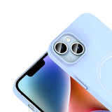 Apple iPhone 14 Kılıf M-Safe Şarj Özellikli Kamera Korumalı Zore Elio Sert PC Kapak
