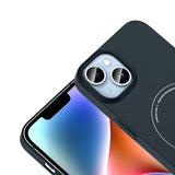 Apple iPhone 14 Kılıf M-Safe Şarj Özellikli Kamera Korumalı Zore Elio Sert PC Kapak