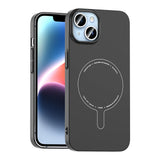 Apple iPhone 14 Kılıf M-Safe Şarj Özellikli Kamera Korumalı Zore Elio Sert PC Kapak