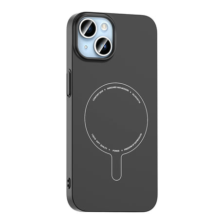 Apple iPhone 14 Kılıf M-Safe Şarj Özellikli Kamera Korumalı Zore Elio Sert PC Kapak