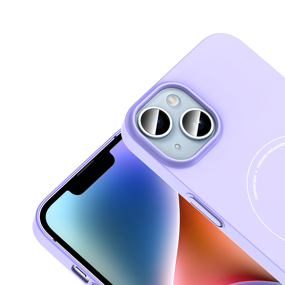 Apple iPhone 14 Kılıf M-Safe Şarj Özellikli Kamera Korumalı Zore Elio Sert PC Kapak