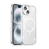 Apple iPhone 14 Kılıf M-safe Şarj Özellikli Parlayan Simli Saydam Renkli Zore Maris Kapak
