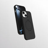 Apple iPhone 14 Kılıf M-safe Şarj Özellikli Standlı Zore Samara Kapak