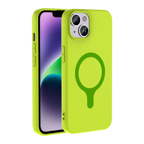 Apple iPhone 14 Kılıf M-Safe Şarj Özellikli Zore Aris Silikon Kapak