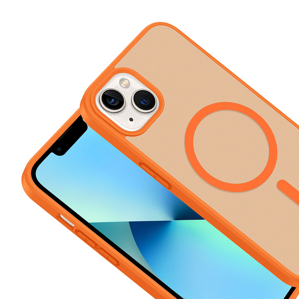 Apple iPhone 14 Kılıf M-safe Şarj Özellikli Zore Babet Kapak