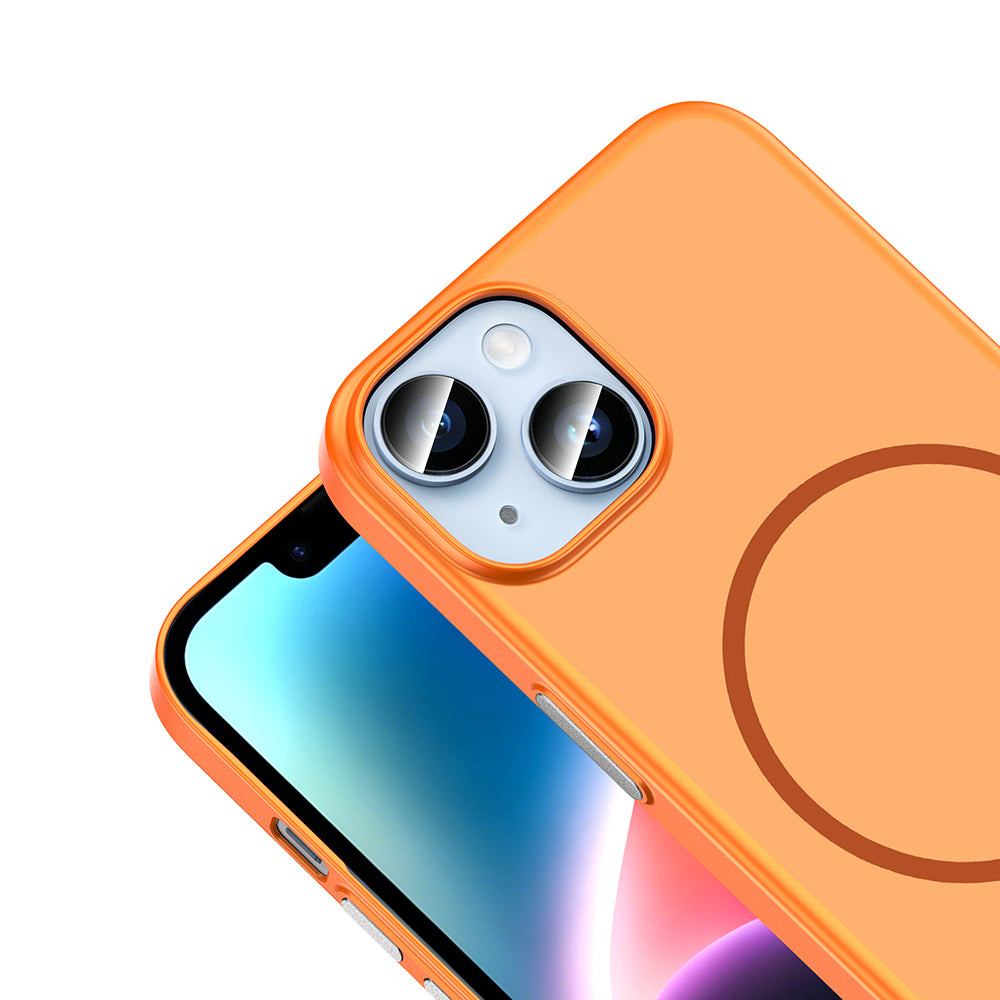 Apple iPhone 14 Kılıf M-Safe Şarj Özellikli Zore Lora PC Kapak
