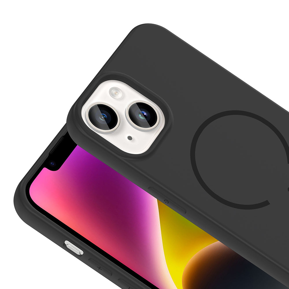 Apple iPhone 14 Kılıf M-safe Şarj Özellikli Zore Meta Kapak