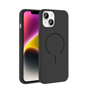 Apple iPhone 14 Kılıf M-safe Şarj Özellikli Zore Meta Kapak