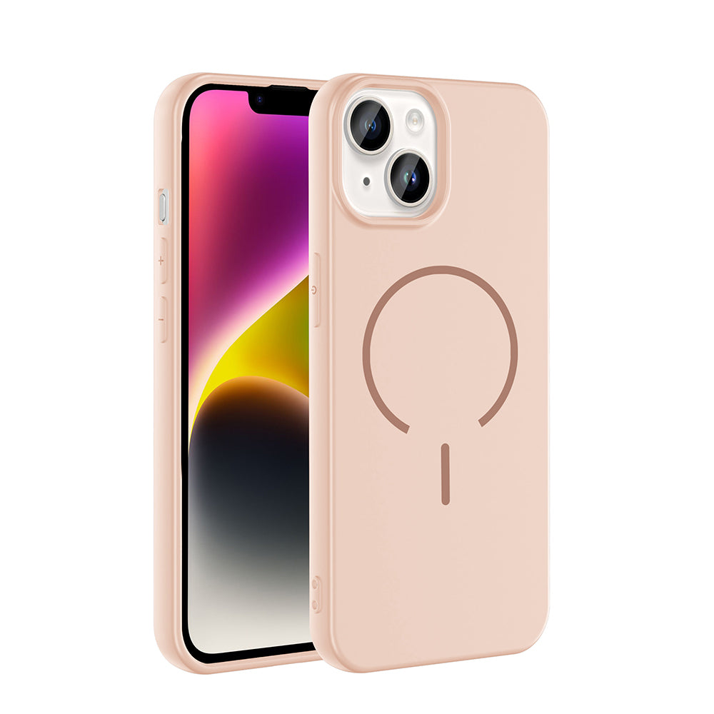 Apple iPhone 14 Kılıf M-safe Şarj Özellikli Zore Meta Kapak