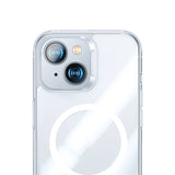 Apple iPhone 14 Kılıf M-safe Şarj Özellikli Benks Magnetic Shiny Glass Serisi Kapak