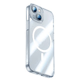 Apple iPhone 14 Kılıf M-safe Şarj Özellikli Benks Magnetic Shiny Glass Serisi Kapak