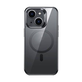Apple iPhone 14 Kılıf M-safe Şarj Özellikli Cam Yüzey Benks Electroplated Kapak
