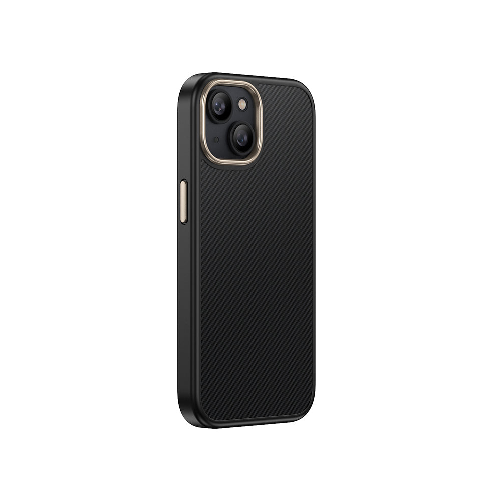 Apple iPhone 14 Kılıf M-safe Şarj Özellikli Karbon Fiber Görünümlü Zore Antina Kapak
