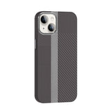 Apple iPhone 14 Kılıf M-safe Şarj Özellikli Karbon Fiber Görünümlü Zore Gros Kapak