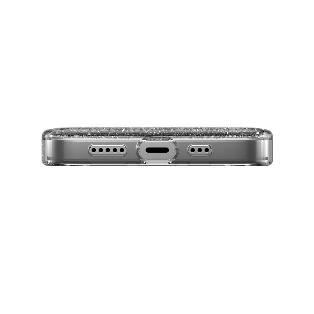 Apple iPhone 14 Kılıf M-safe Şarj Özellikli Parlayan Simli Şeffaf Lisanslı Switcheasy Starfield-M Kapak