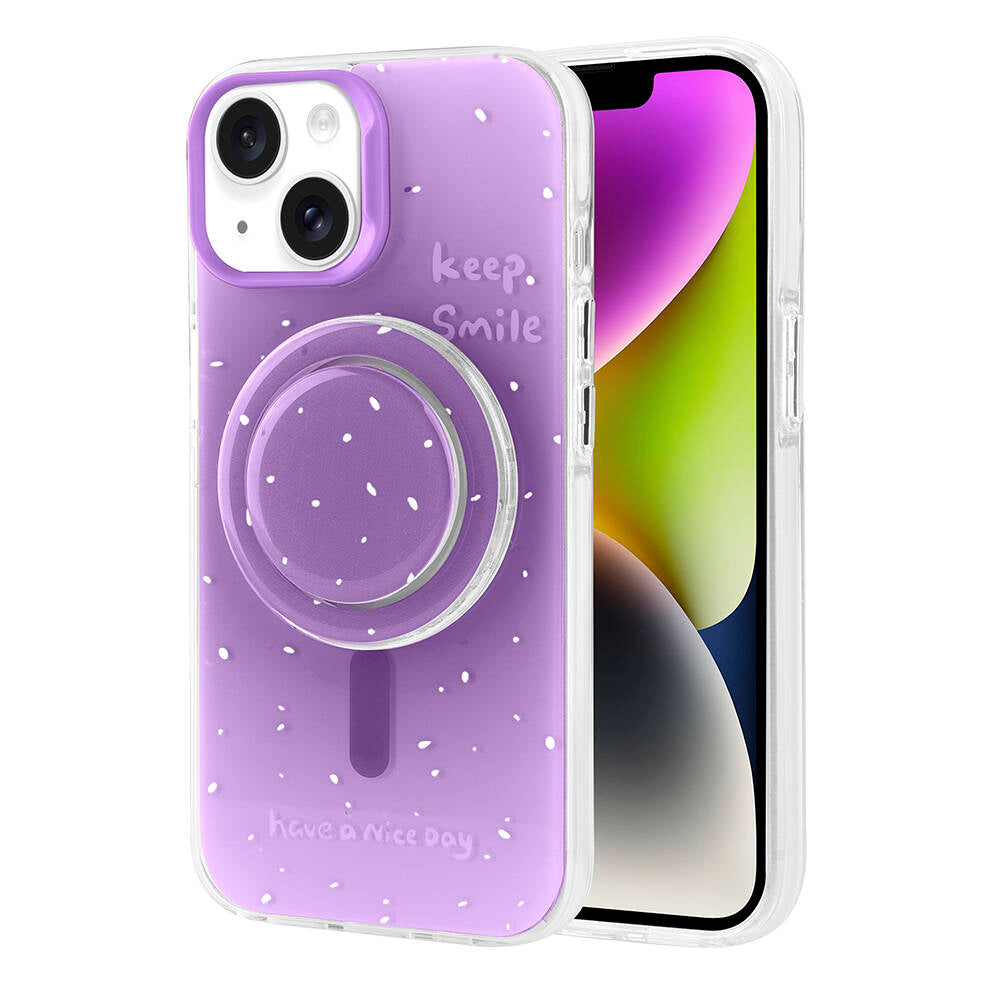 Apple iPhone 14 Kılıf M-safe Şarj Özellikli Tak-Çıkar Pop Soketli Zore Tiktok Kapak