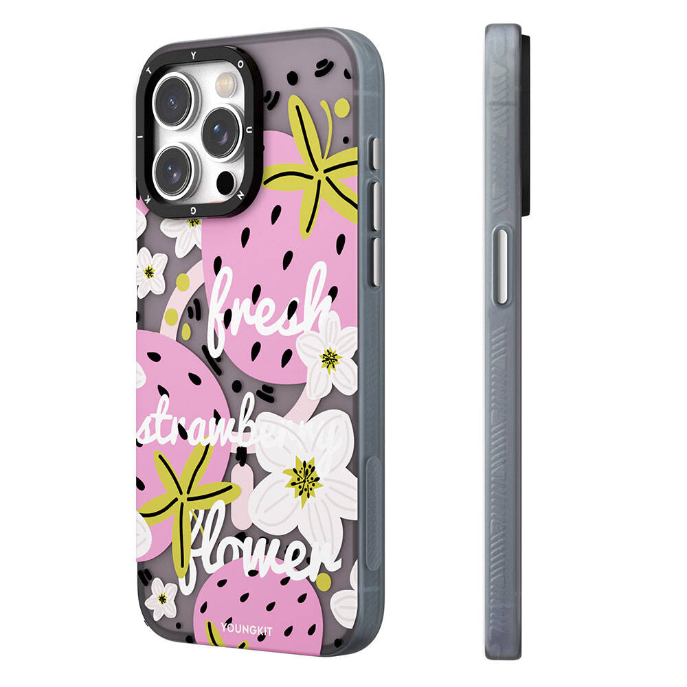 Apple iPhone 14 Kılıf M-safe Şarj Özellikli Yaz Meyvesi Desenli Youngkit Fruity Flavour Serisi Kapak