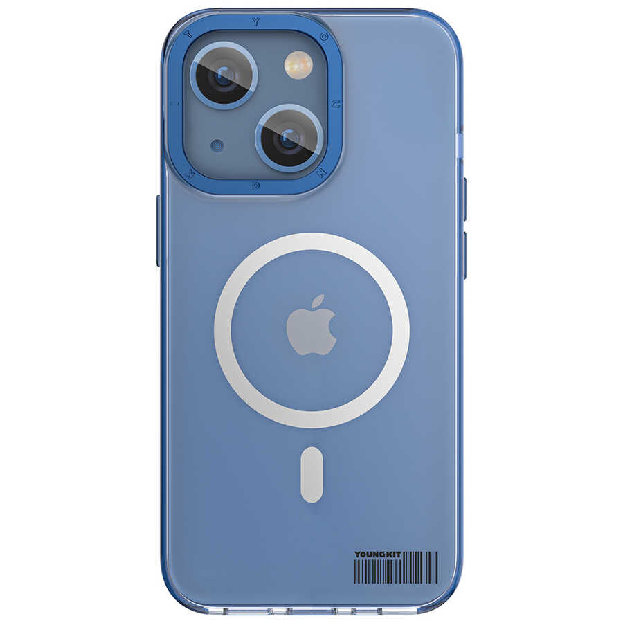 Apple iPhone 14 Kılıf M-safe Şarj Özellikli Youngkit Coloured Glaze Serisi Kapak
