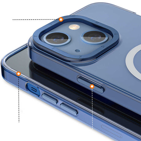 Apple iPhone 14 Kılıf M-safe Şarj Özellikli Youngkit Coloured Glaze Serisi Kapak