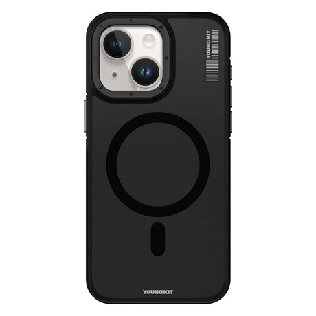 Apple iPhone 14 Kılıf M-safe Şarj Özellikli Youngkit Rock Sand Serisi Kapak