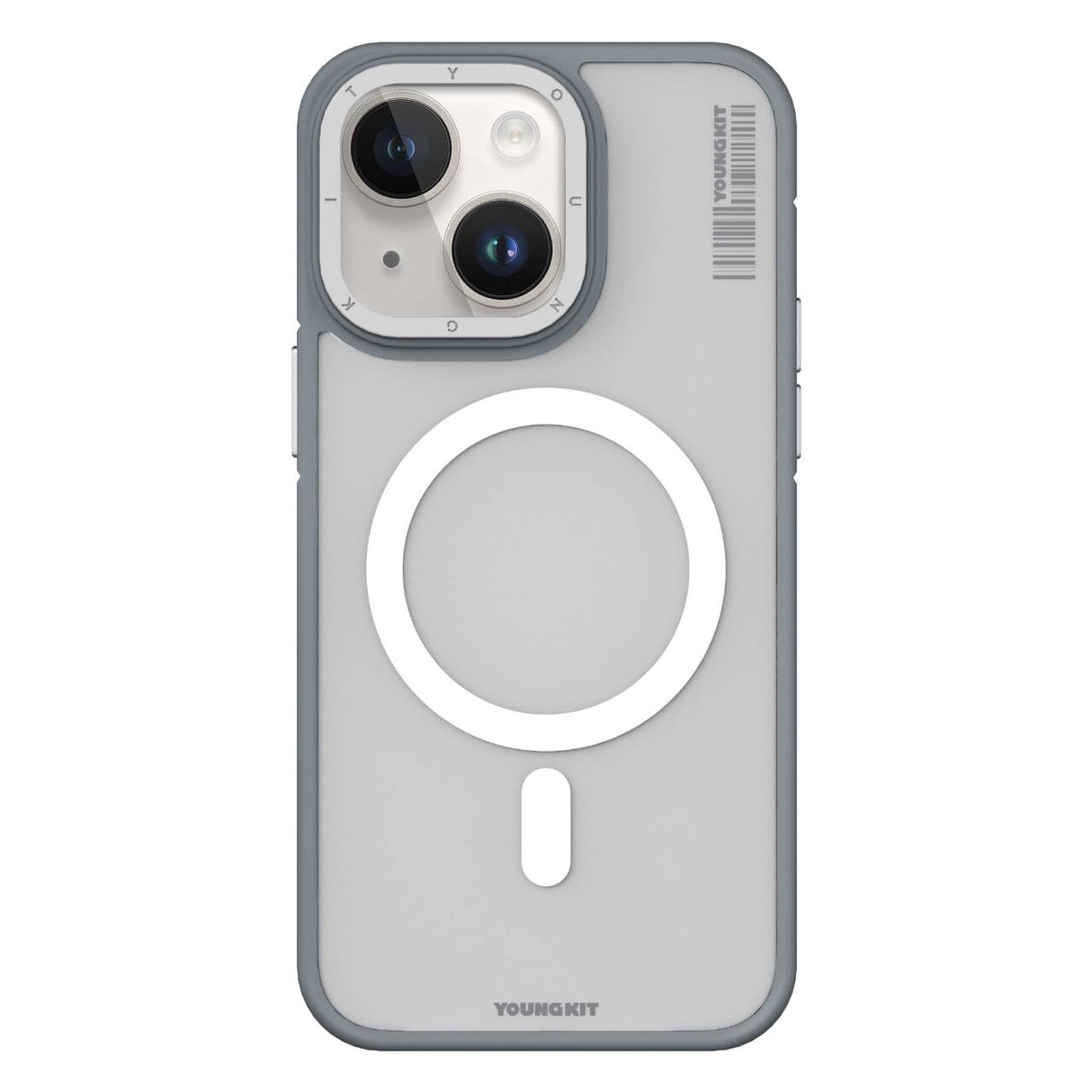Apple iPhone 14 Kılıf M-safe Şarj Özellikli Youngkit Rock Sand Serisi Kapak