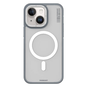 Apple iPhone 14 Kılıf M-safe Şarj Özellikli Youngkit Rock Sand Serisi Kapak