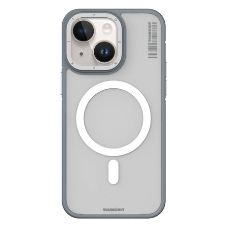 Apple iPhone 14 Kılıf M-safe Şarj Özellikli Youngkit Rock Sand Serisi Kapak