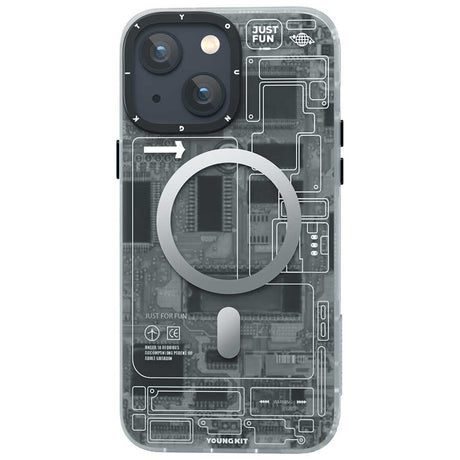 Apple iPhone 14 Kılıf M-safe Şarj Özellikli YoungKit Technology Serisi Kapak