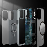 Apple iPhone 14 Kılıf M-safe Şarj Özellikli YoungKit Technology Serisi Kapak