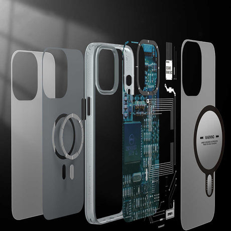 Apple iPhone 14 Kılıf M-safe Şarj Özellikli YoungKit Technology Serisi Kapak