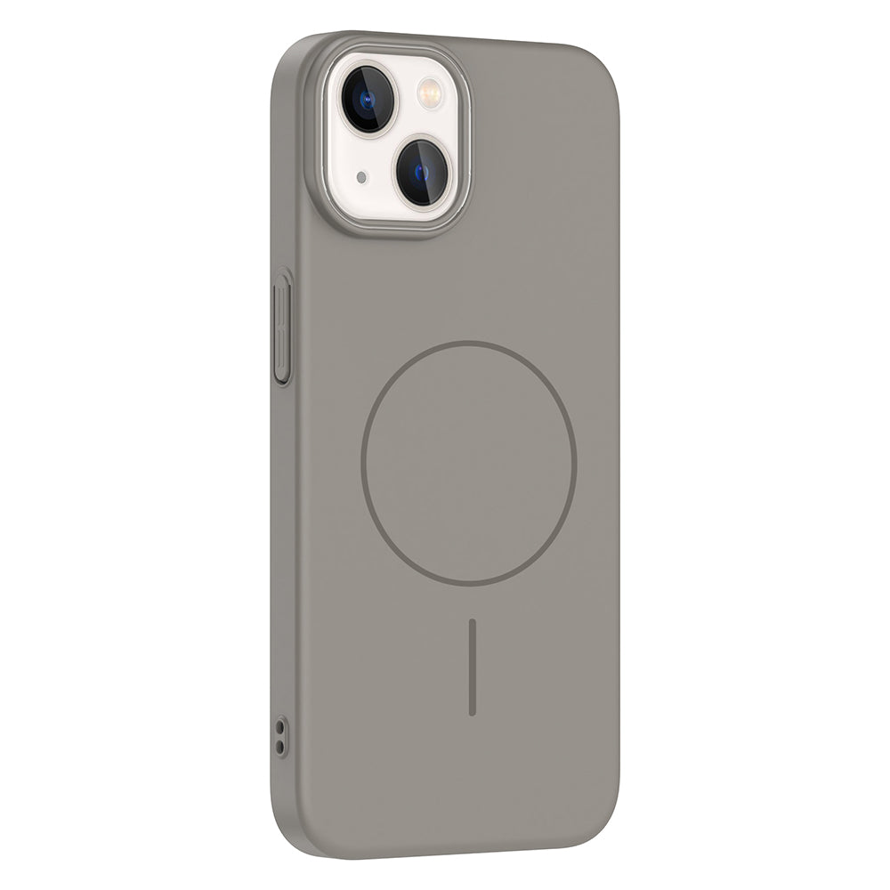 Apple iPhone 14 Kılıf M-safe Şarj Özellikli Zore Ruby Sert Kapak