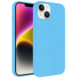 Apple iPhone 14 Kılıf M-safe Wireless Şarj Özellikli Pastel Renk Silikon Zore Plas Kapak