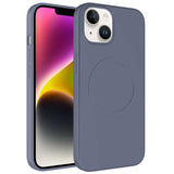 Apple iPhone 14 Kılıf M-safe Wireless Şarj Özellikli Pastel Renk Silikon Zore Plas Kapak