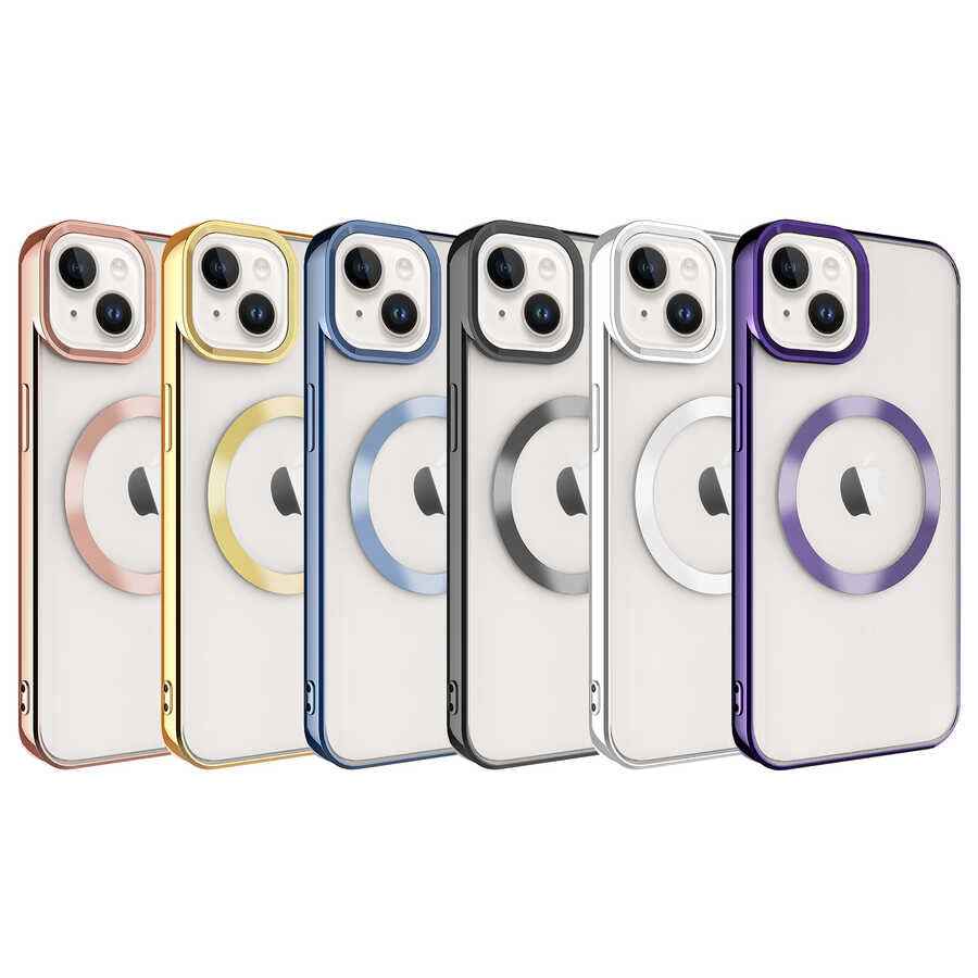 Apple iPhone 14 Kılıf M-safe Wireless Şarj Özellikli Zore Setro Silikon