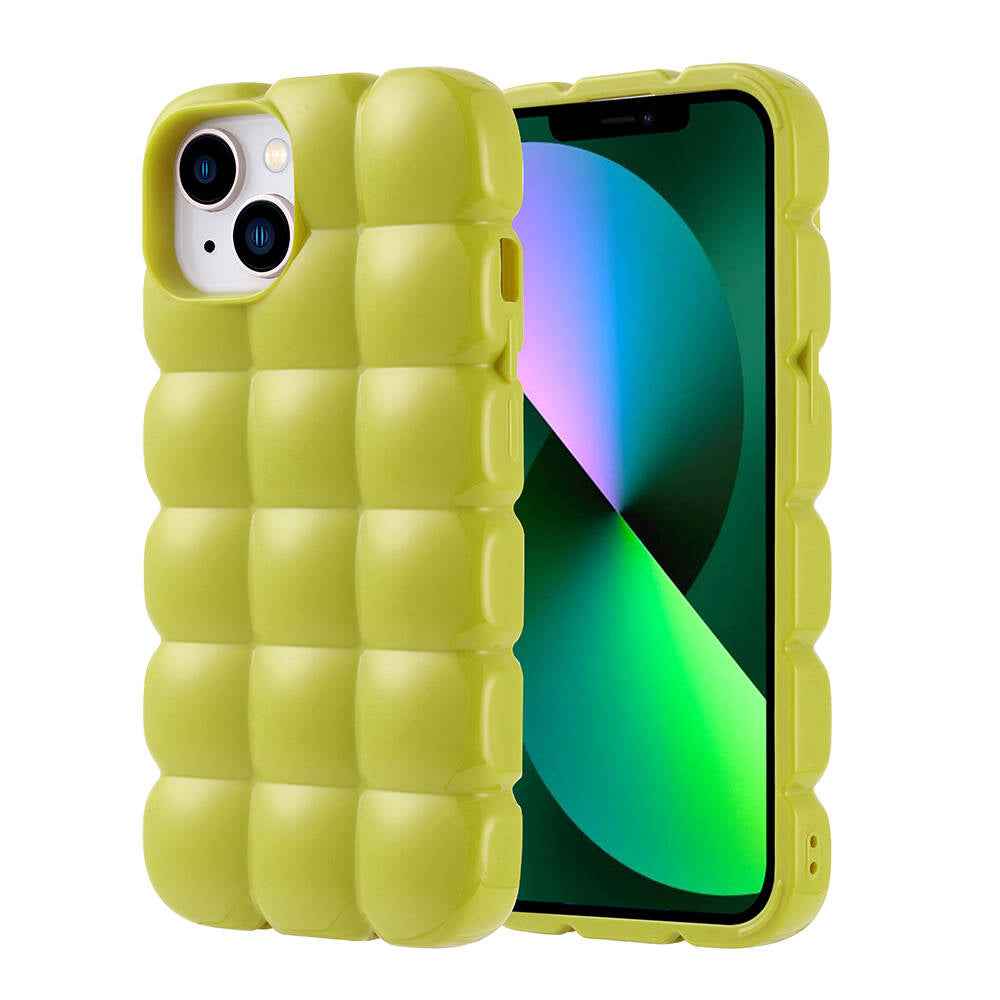 Apple iPhone 14 Kılıf Parlak Esnek Silikon Zore Dom Dom Kapak