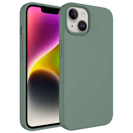 Apple iPhone 14 Kılıf Sıvı Teknolojili Silinebilir Sert Zore Kivi Kapak
